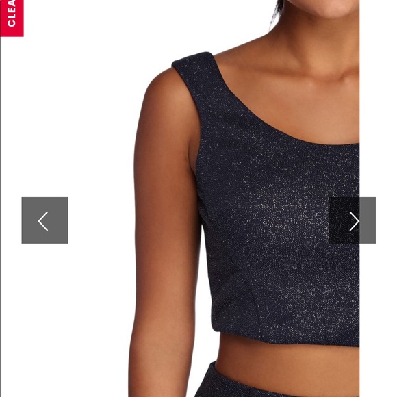 MARIAH TWO PIECE GLITTER DRESS - Picture 4 of 4